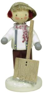 Flade Junge mit Schneeschippe  (Flade 5419) Junge mit Schneeschippe